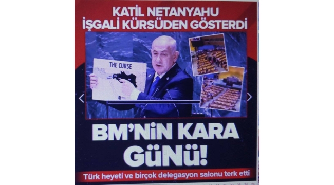 BM'de Türk heyetinden Netanyahu protestosu: Salonu terk ettiler