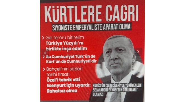 Son dakika: Cumhurbaşkanı Erdoğan: Türk Kürt'süz Kürt Türk'süz yaşayamaz