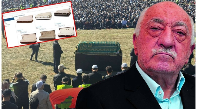 FETÖ teröristbaşı Fetullah Gülen'e protestan cenaze! Hristiyanlar gibi "lüks" tabutuyla gömüldü