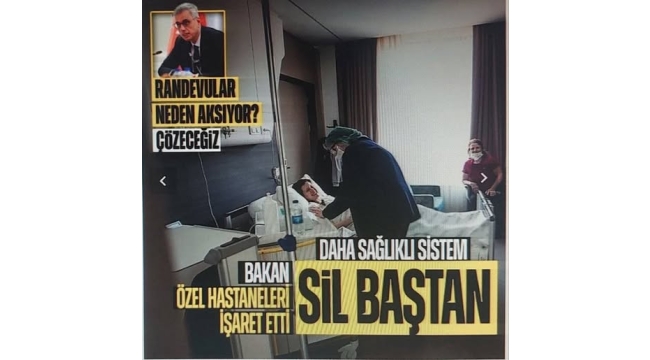 Özel hastanelerin mevzuatı değişiyor! Bakan Memişoğlu duyurdu