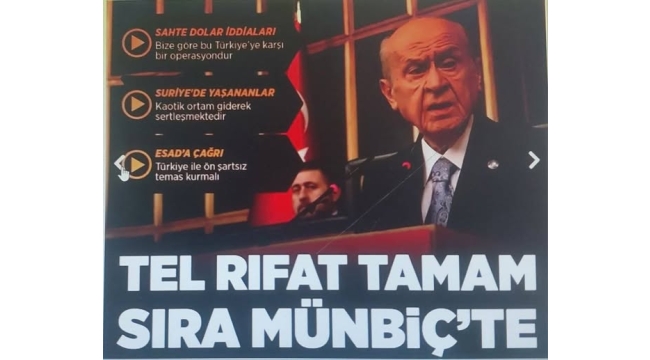 MHP Genel Başkanı Bahçeli: Esad uzatılan eli tutmamıştır