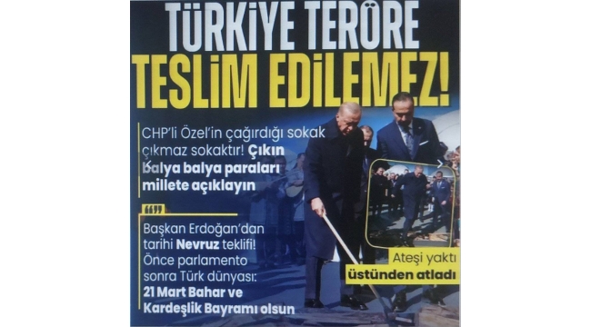 Cumhurbaşkanı Erdoğan: CHP genel başkanının çağırdığı sokak çıkmaz sokaktır