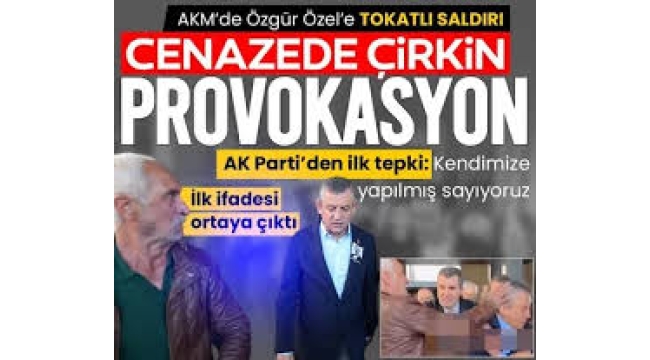 Sırrı Süreyya Önder'in cenazesinde çirkin provokasyon! Özgür Özel'e fiziki saldırı