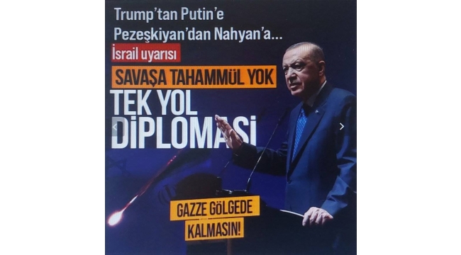 Başkan Erdoğan'dan İran-İsrail gerilimi sonrası yoğun diplomasi! Putin'den Trump'a Pezeşkiyan'dan Nahyan'a... Peş peşe temaslar