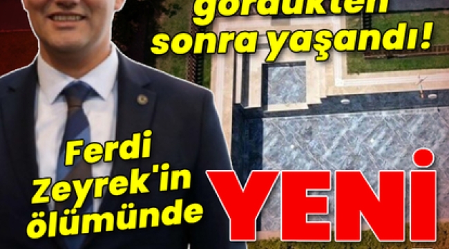 Ferdi Zeyrek soruşturmasında yeni bulgular ortaya çıktı: Elektrik faciası su bulanıklaşınca yaşandı